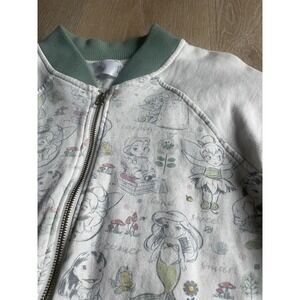 Women's Disney Sweatshirt‎ L Animators Collection Princesses Full Zip Vacation